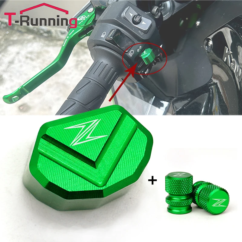For kawasaki Z750 Z800 Z900 Z1000 Z250 Z300 Z400 Z650 Z1000SX Mototcycle CNC Switch Button Turn Signal Switch Keycap Tire Valve
For kawasaki Z750 Z800 Z900 Z1000 Z250 Z300 Z400 Z650 Z1000SX Mototcycle CNC Switch Button Turn Signal Switch Keycap Tire Valve