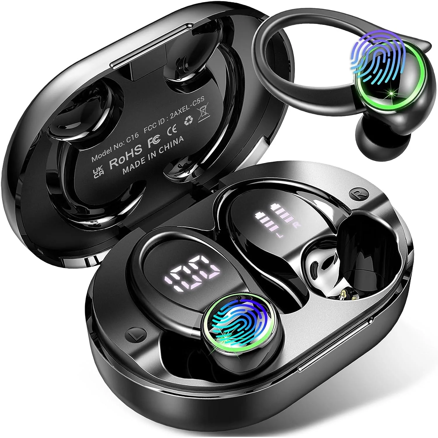 TWS Wireless Earphones Bluetooth 5.3 Sports Headphone IPX7 Waterproof Headsets Touch Control 9D Stereo Headset with Mic Earpiece
TWS Wireless Earphones Bluetooth 5.3 Sports Headphone IPX7 Waterproof Headsets Touch Control 9D Stereo Headset with Mic Earpiece