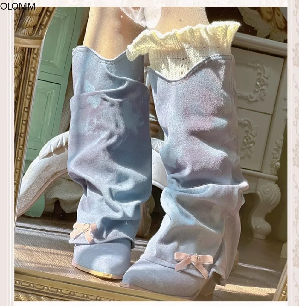 Mid Calf Boots Flounces Womens Pointed Toe Chunky Heel Shoes Bowtie Suede Leather Princess Lolita DIY Sweet Girls X-mas Gift
Mid Calf Boots Flounces Womens Pointed Toe Chunky Heel Shoes Bowtie Suede Leather Princess Lolita DIY Sweet Girls X-mas Gift