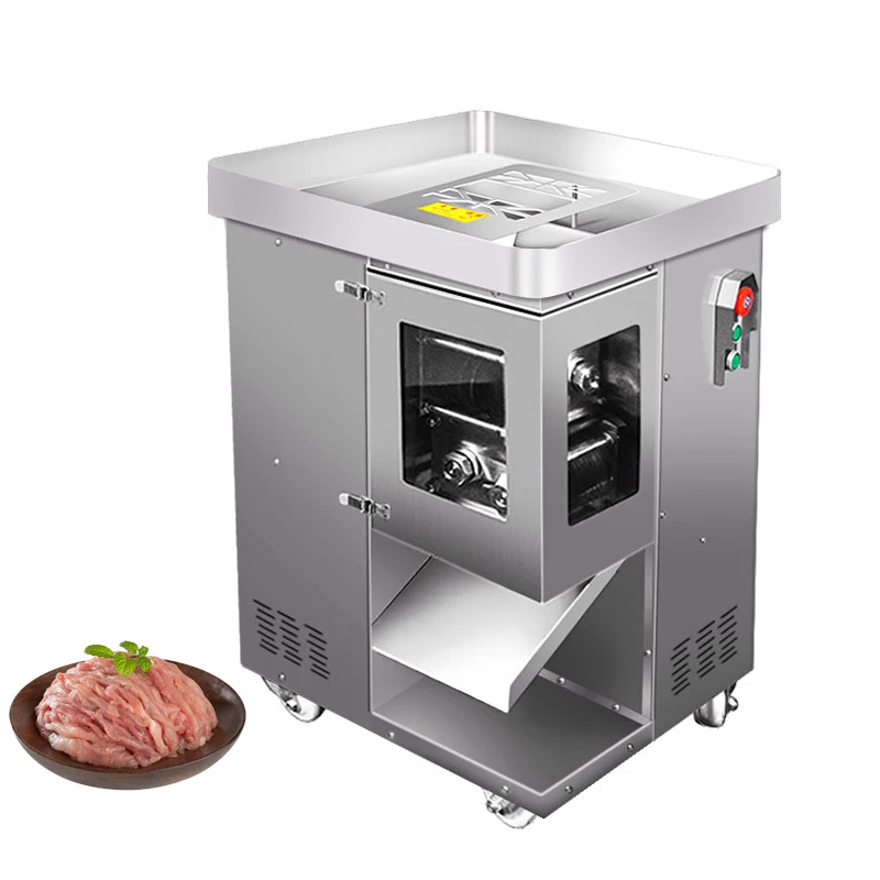 

Electric Meat Slicer Shredder Commercial Meat Cutting Machine Shreds At Once Automatic Vegetable Cutter Machine