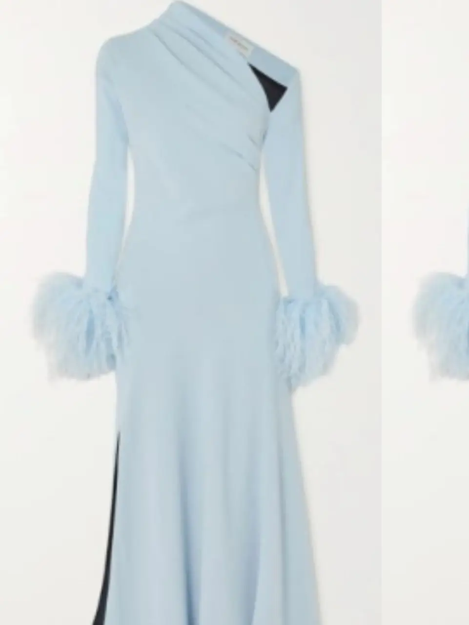 Elegant Long One Shoulder Light Blue Evening Dress Mermaid Crepe Pleats Robe Party Gown For Women
Elegant Long One Shoulder Light Blue Evening Dress Mermaid Crepe Pleats Robe Party Gown For Women