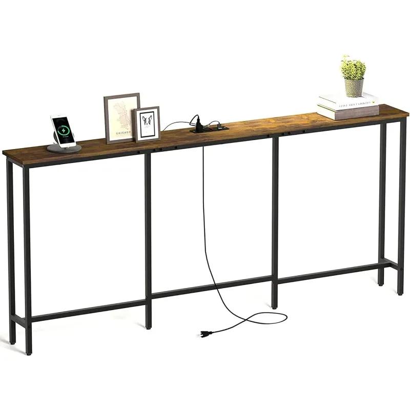 70.9'' Narrow Entryway Table with 2 Power Outlet and 2 USB Port, Extra Long Narrow Console Sofa Table with Charging Station
70.9'' Narrow Entryway Table with 2 Power Outlet and 2 USB Port, Extra Long Narrow Console Sofa Table with Charging Station
