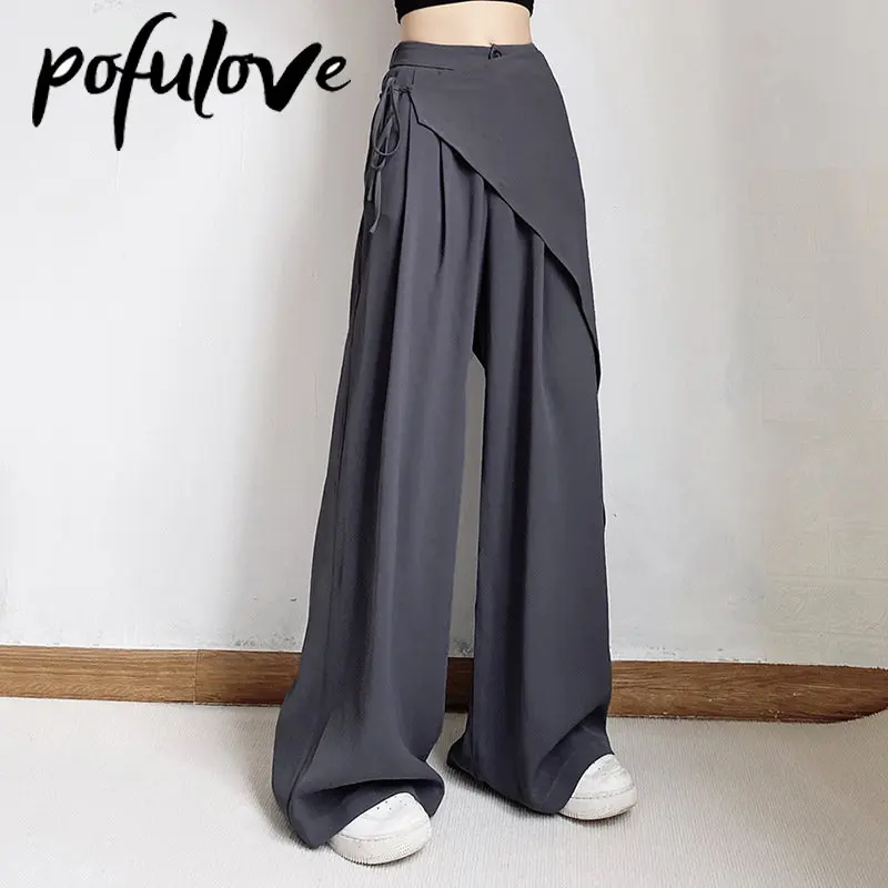 Wide Leg Pants Streetwear Women Gray Loose Casual Straight Leg Pants Summer Solid Color Y2k Baggy Trousers Korean Cargo Pants
Wide Leg Pants Streetwear Women Gray Loose Casual Straight Leg Pants Summer Solid Color Y2k Baggy Trousers Korean Cargo Pants