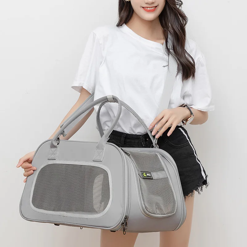 Large Capacity Carrier for Cat Convenient Handle Pet Backpack Ventilation and Breathable Cat Cage Folding Storage Cat Basket
Large Capacity Carrier for Cat Convenient Handle Pet Backpack Ventilation and Breathable Cat Cage Folding Storage Cat Basket