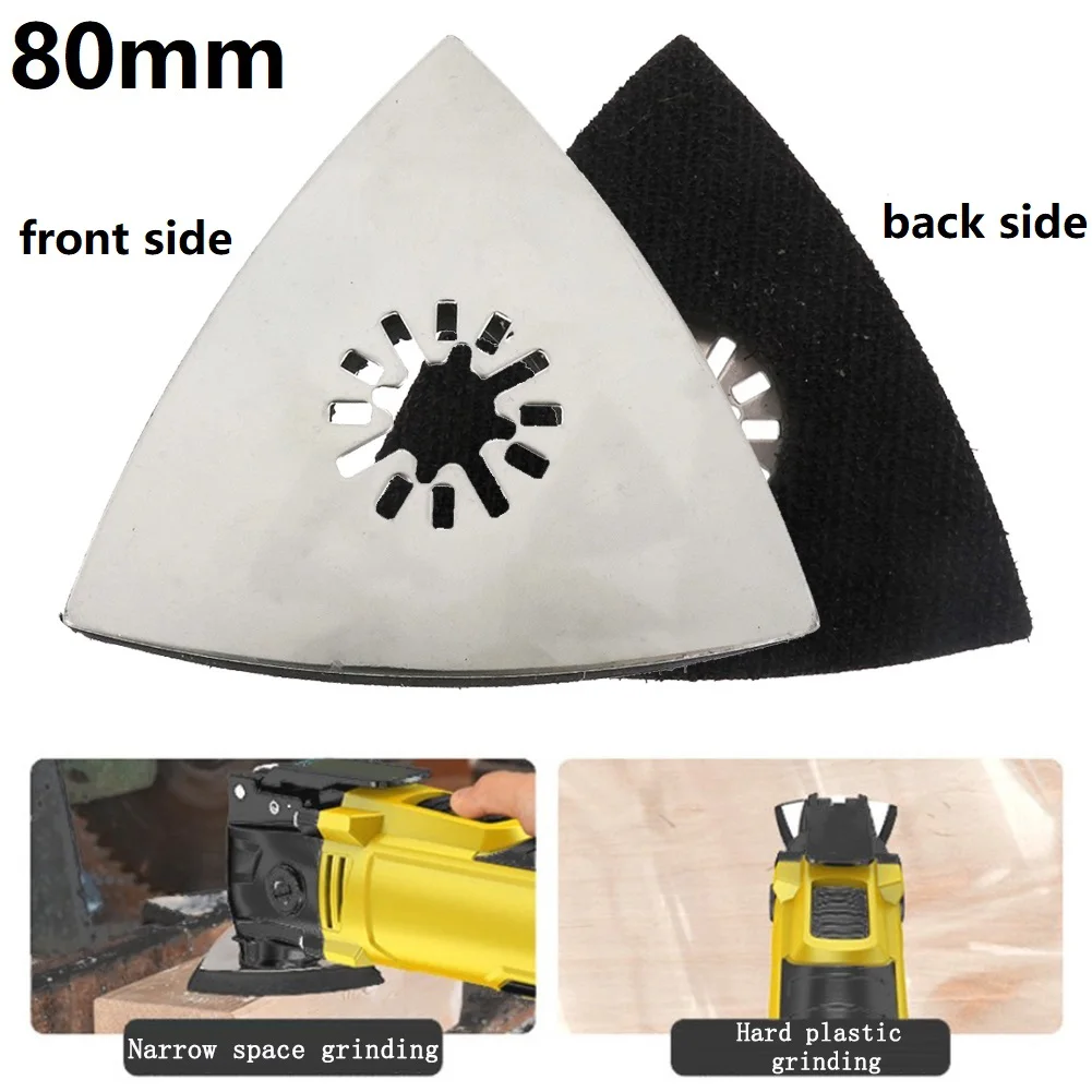 Durable 80*80mm Triangular Sanding Pad for Precision Polishing Silver Stainless Steel Polishing Disc Oscillating Tool
Durable 80*80mm Triangular Sanding Pad for Precision Polishing Silver Stainless Steel Polishing Disc Oscillating Tool