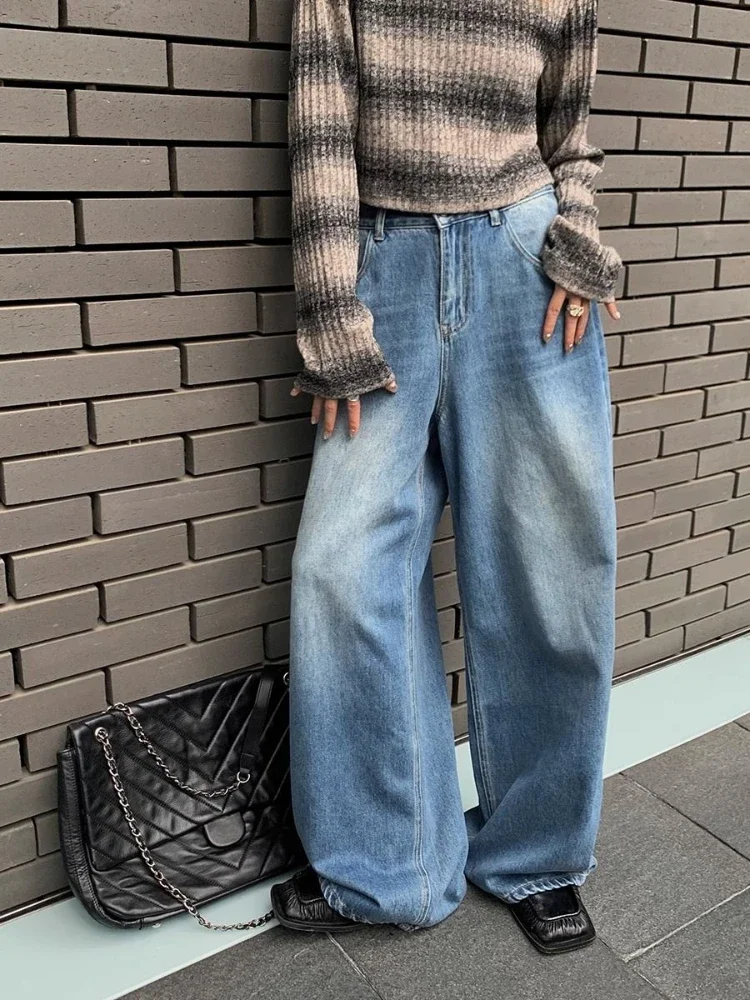 Vintage Baggy Straight Jeans Women High Waist Casual Wide Leg Denim Trousers Female Korean Chic Casual Pants
Vintage Baggy Straight Jeans Women High Waist Casual Wide Leg Denim Trousers Female Korean Chic Casual Pants