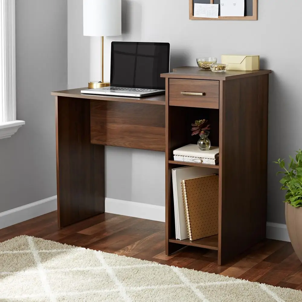 Student Desk with Easy-Glide Drawer, Blackwood Finish Home Computer Desk Office Table
Student Desk with Easy-Glide Drawer, Blackwood Finish Home Computer Desk Office Table