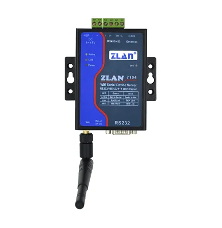 Сервер для последовательного устройства с Wi-Fi ZLAN7104, Высокопроизводительный сервер для последовательного устройства с Wi-Fi
Сервер для последовательного устройства с Wi-Fi ZLAN7104, Высокопроизводительный сервер для последовательного устройства с Wi-Fi