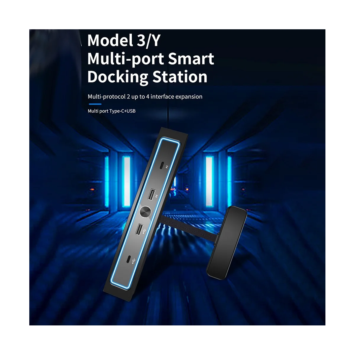 Auto Switch LED Light USB Hub for 2021 2022 2023 Model Y 3, Docking Stations Center Console
Auto Switch LED Light USB Hub for 2021 2022 2023 Model Y 3, Docking Stations Center Console