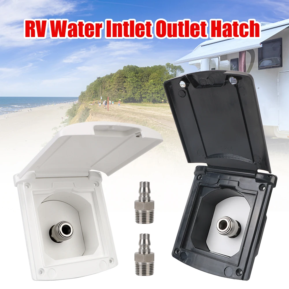 

For RV Boat Camper Trailer White Caravan Accessories RV Accessories Inlet Filter Lockable Gravity Fresh Water Fill Hatch