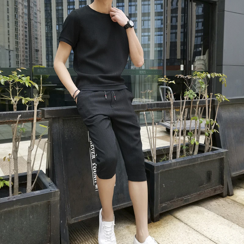 M-8XL Large Size Men's Short-sleeved T-shirt Suit Summer Loose Fat Shorts Men's Plus Fat Sports Suit
M-8XL Large Size Men's Short-sleeved T-shirt Suit Summer Loose Fat Shorts Men's Plus Fat Sports Suit