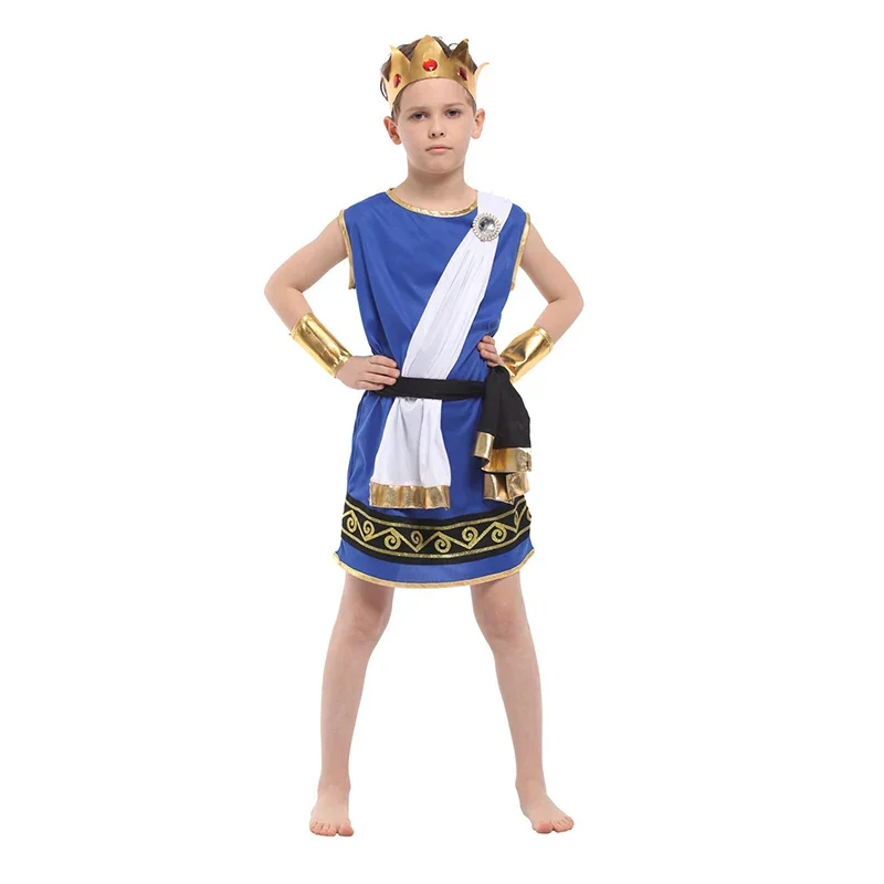 

Ancient Greek Mythology Zeus Cosplay Fantasia Halloween Olympus God Costume Children King Carnival Masquerade Dress