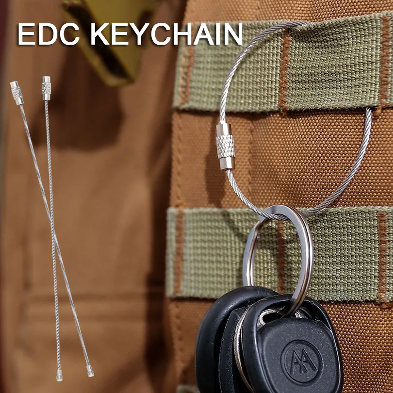 5pcs Camping EDC Keychain Carabiner Key Holder Outdoor Supplies Tools Wire Keyrings Cable Rope Locking Key Chain Multitool
5pcs Camping EDC Keychain Carabiner Key Holder Outdoor Supplies Tools Wire Keyrings Cable Rope Locking Key Chain Multitool