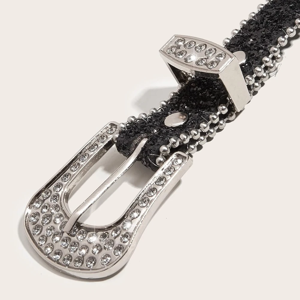 Women Waist Belts for Jeans Rhinestone PU Leather Adjustable Belt Sequin Hollow Out Buckle Waistband for Cowboy Cowgirl Teens
Women Waist Belts for Jeans Rhinestone PU Leather Adjustable Belt Sequin Hollow Out Buckle Waistband for Cowboy Cowgirl Teens