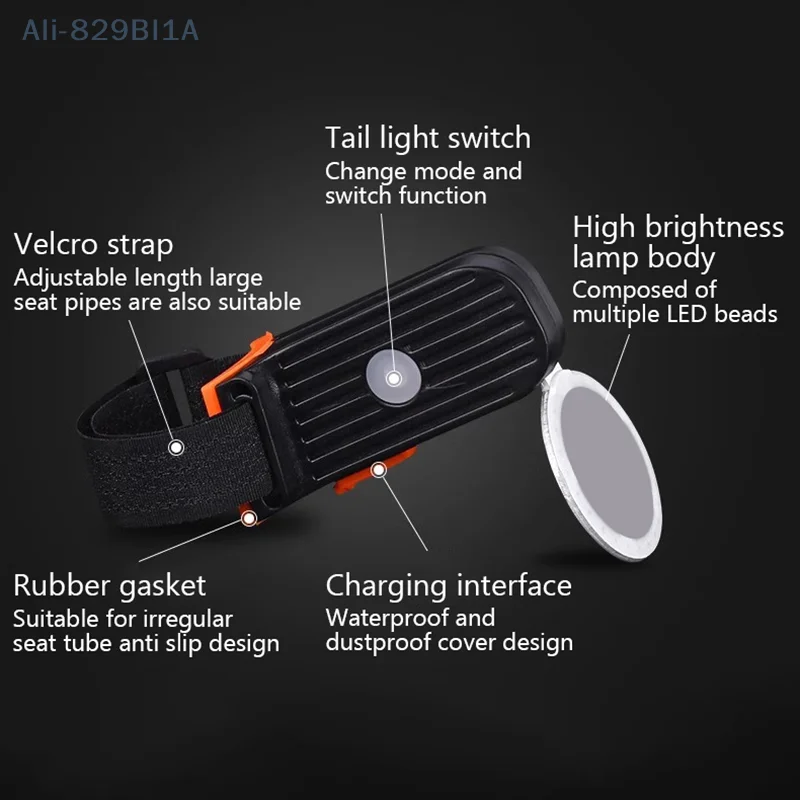 Bicycle Tail Light Cycling Lamp Multi Lighting Modes USB Rechargeable Led Flash Tail Rear Lights MTB Seatpost Bike Accessories
Bicycle Tail Light Cycling Lamp Multi Lighting Modes USB Rechargeable Led Flash Tail Rear Lights MTB Seatpost Bike Accessories