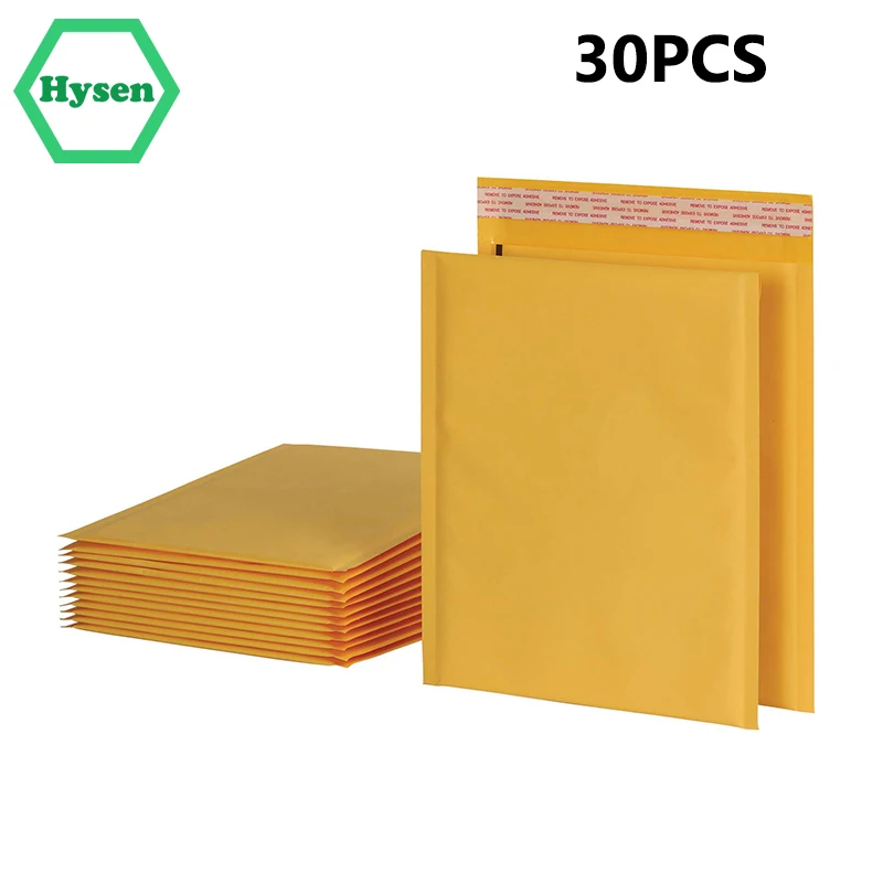 

30Pcs Bubble Mailers Various Sizes Kraft Bubble Mailers Padded Envelopes Gift Packaging Bag Envelope Shipping Bags for Business