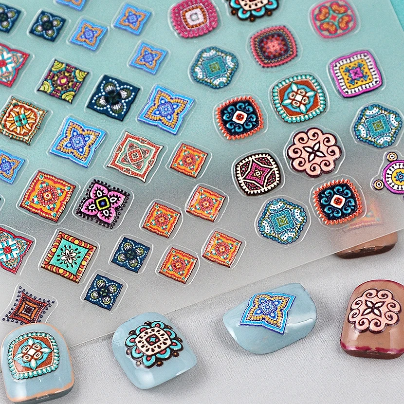 5D Acrylic Engraved Bohemia Spring Flower Design Self-Adhesive Nail Sticker Decals DIY Slider For Manicuring Nail Art Decoration
5D Acrylic Engraved Bohemia Spring Flower Design Self-Adhesive Nail Sticker Decals DIY Slider For Manicuring Nail Art Decoration