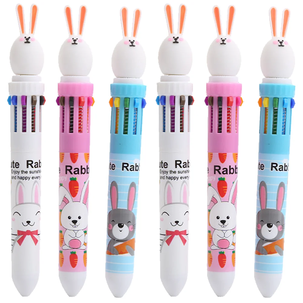 6 Pcs Ballpoint Pens Rabbit Ten Color Delicate Household Multicolor Writing Children Accessories Drawing Portable
6 Pcs Ballpoint Pens Rabbit Ten Color Delicate Household Multicolor Writing Children Accessories Drawing Portable