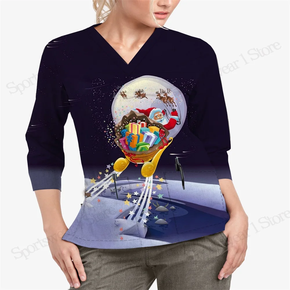 Pocket Japanese Y2k Top for Women V-neck Nurse Womens Blouses Fashion Women's Summer Blouse Christmas Aesthetic Clothing Yk2
Pocket Japanese Y2k Top for Women V-neck Nurse Womens Blouses Fashion Women's Summer Blouse Christmas Aesthetic Clothing Yk2