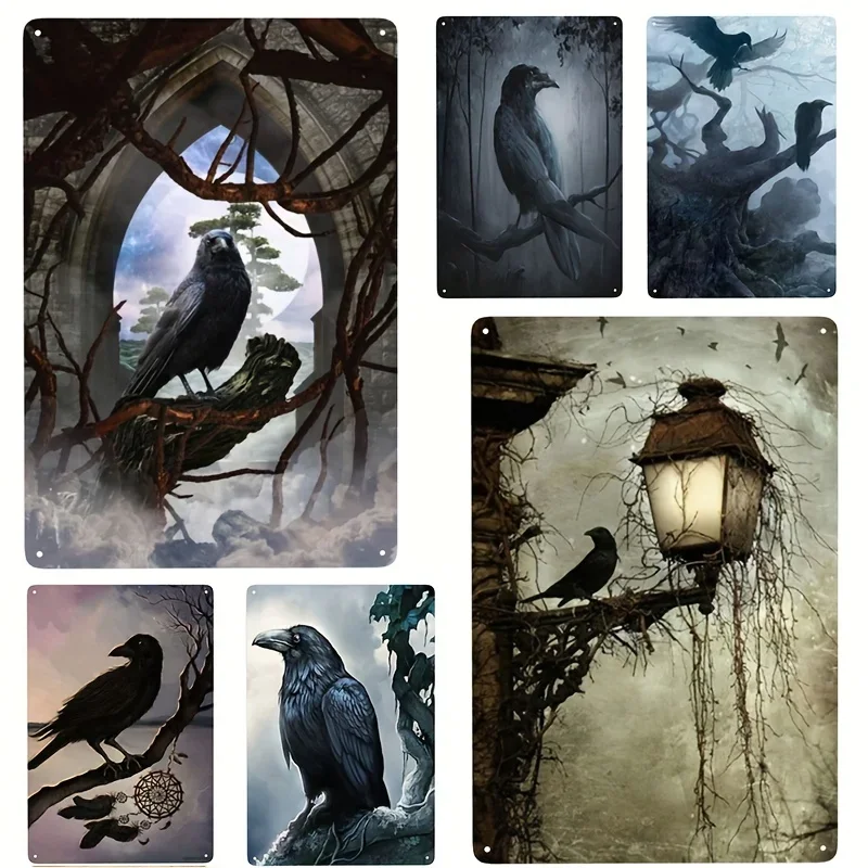 Metal Tin Print, Birds Raven Picture, Scary Halloween, Metal Sign, Spooky Crow Wall Decor, Fun Decoration,Poster Plaque Tin Sign
Metal Tin Print, Birds Raven Picture, Scary Halloween, Metal Sign, Spooky Crow Wall Decor, Fun Decoration,Poster Plaque Tin Sign