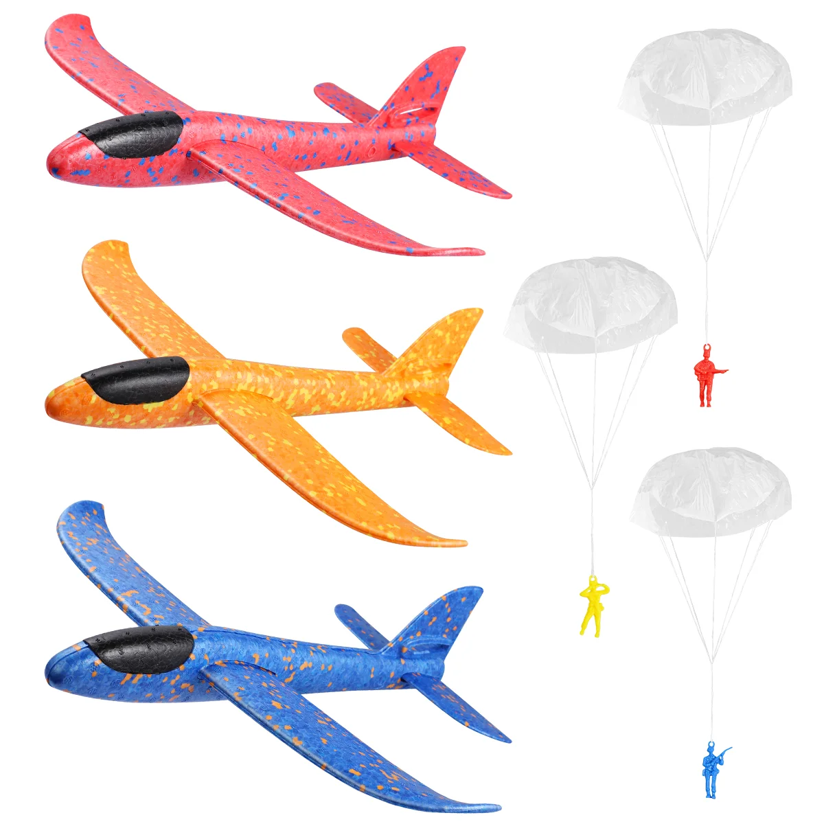 

3Pcs Airplane Toys, 37x35cm Glider Airplane Throwing Planes Flying Aeroplane Model Flying Aircraft for Boys and,