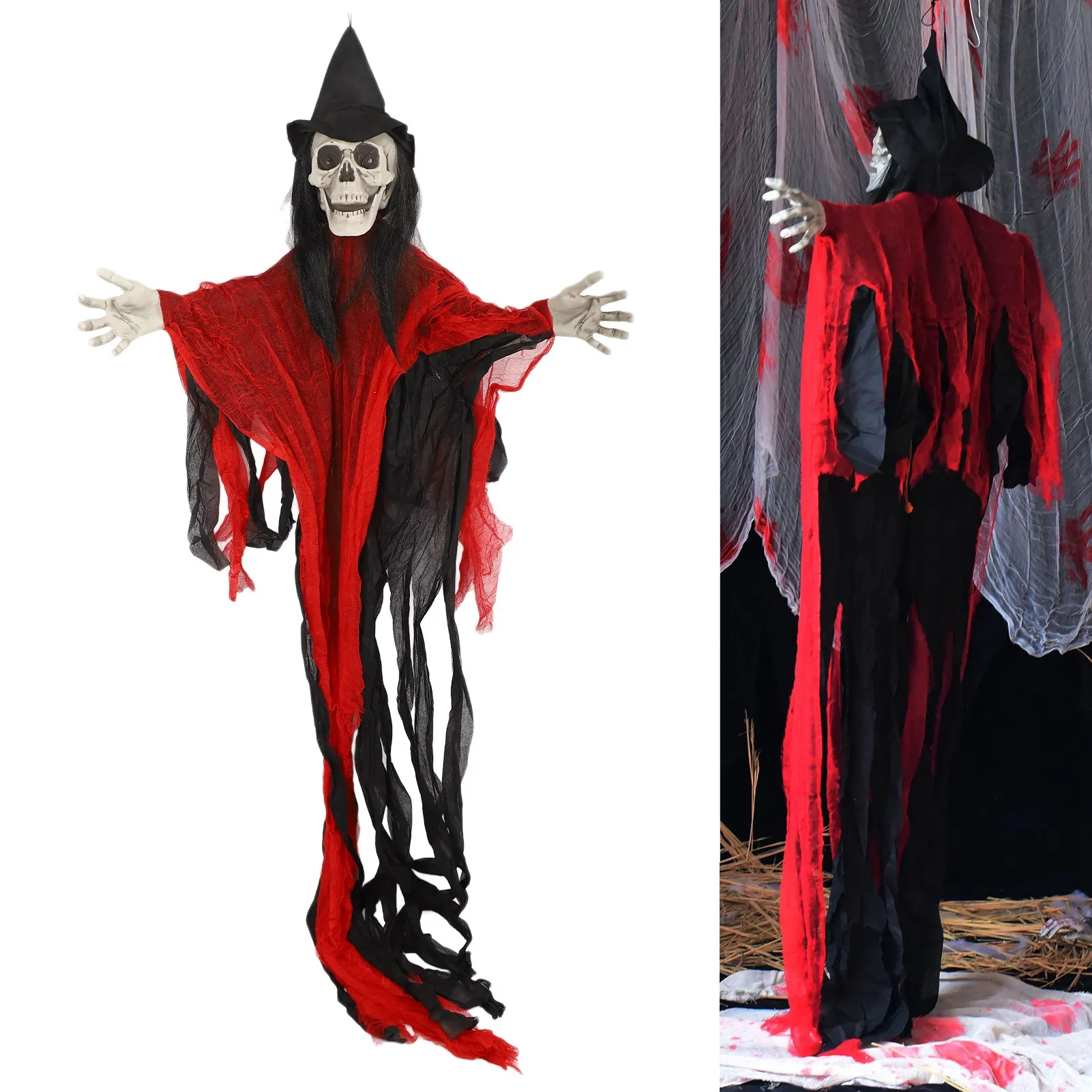 Halloween Hanging Ghosts With Sound And Light Battery Operated Flying Ghost Halloween Party Home Decoration 2023
Halloween Hanging Ghosts With Sound And Light Battery Operated Flying Ghost Halloween Party Home Decoration 2023