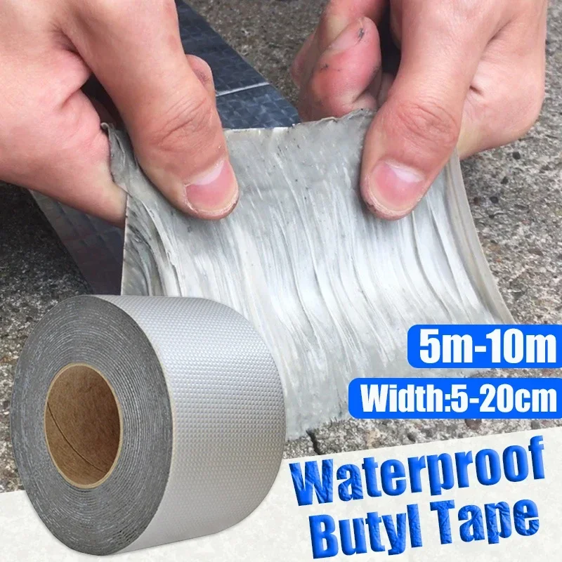 Butyl Waterproof Tape Self-adhesive Sealing Tape Crack Repair Anti-Leakage Sealant High and Low-temperature Resistance Tapes
Butyl Waterproof Tape Self-adhesive Sealing Tape Crack Repair Anti-Leakage Sealant High and Low-temperature Resistance Tapes