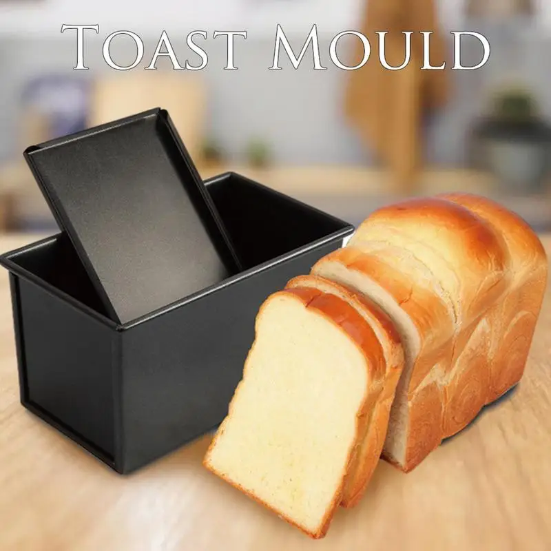 Loaf Pan With Lid Aluminized Non-Stick Toast Box Mold Kitchen Baking Tool Professional Bread Pan High Heat Resistant
Loaf Pan With Lid Aluminized Non-Stick Toast Box Mold Kitchen Baking Tool Professional Bread Pan High Heat Resistant