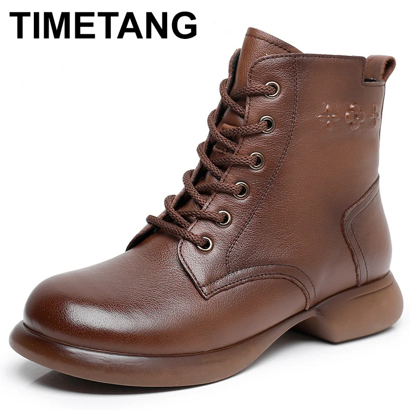 Luxury Retro Slope Heel Thick Soled Boots Women's Genuine Leather Platform Ankle Boots Fashion Shoes Handmade Women Modern Boots
Luxury Retro Slope Heel Thick Soled Boots Women's Genuine Leather Platform Ankle Boots Fashion Shoes Handmade Women Modern Boots