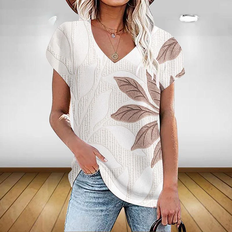 Women's Fashion Floral Graphics T Shirt Aesthetic Plants V Neck Summer Basic Tops 3d Print Oversized Pullover Female Clothing
Women's Fashion Floral Graphics T Shirt Aesthetic Plants V Neck Summer Basic Tops 3d Print Oversized Pullover Female Clothing