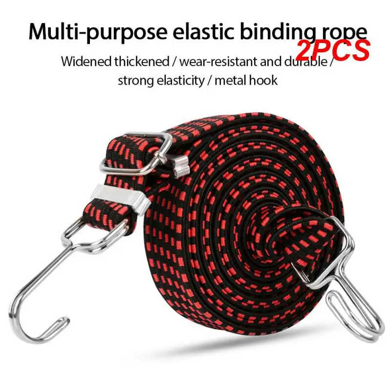 

2PCS Motorcycle Binding Rope Widening Thickening Elastic Elastic Luggage Rope Shelf Rope Multifunctional Binding Rope