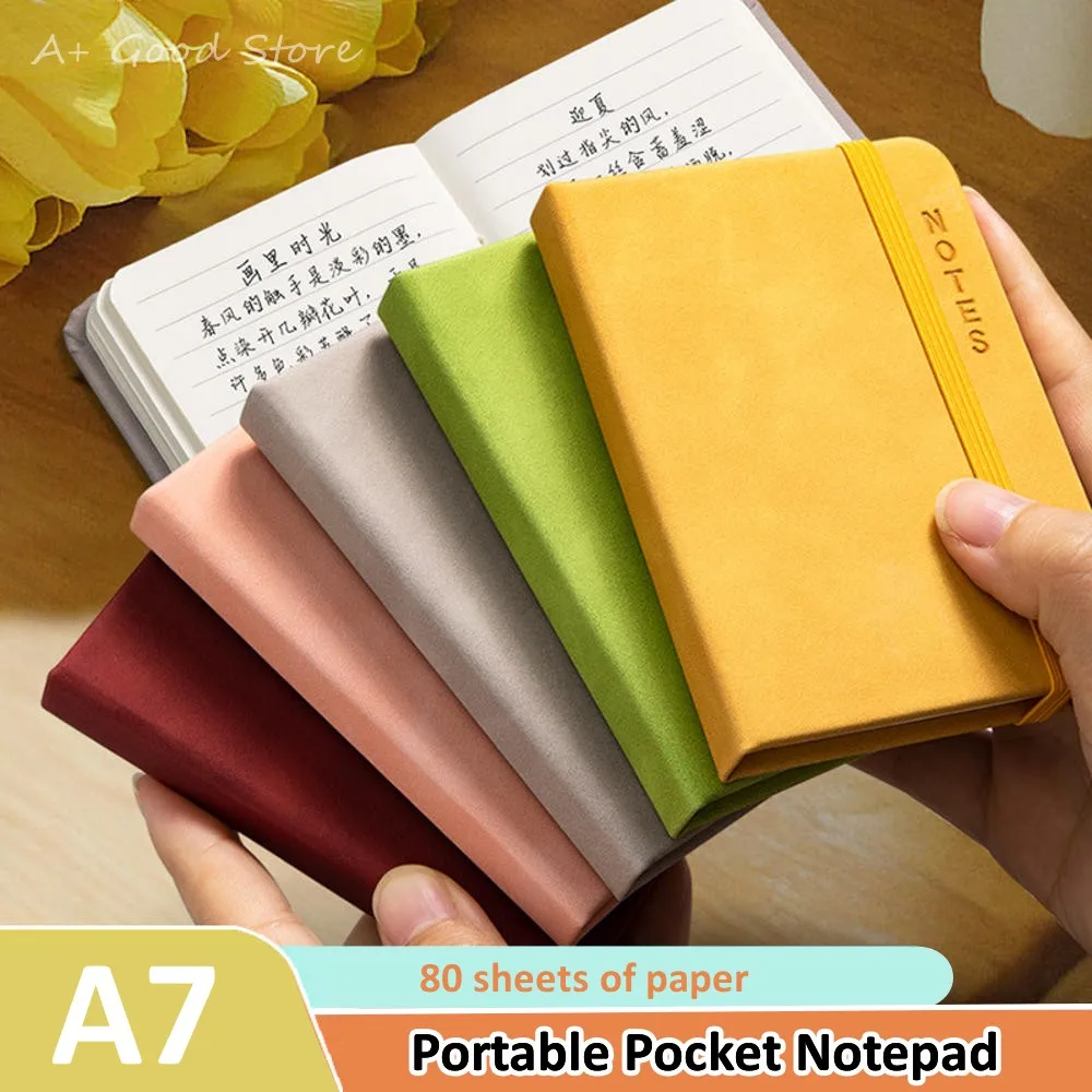 

A7 Mini Notebook Portable Pocket Notepad Memo Pad Diary Planner Agenda Organizer Journal Office School Stationery 80 Sheets