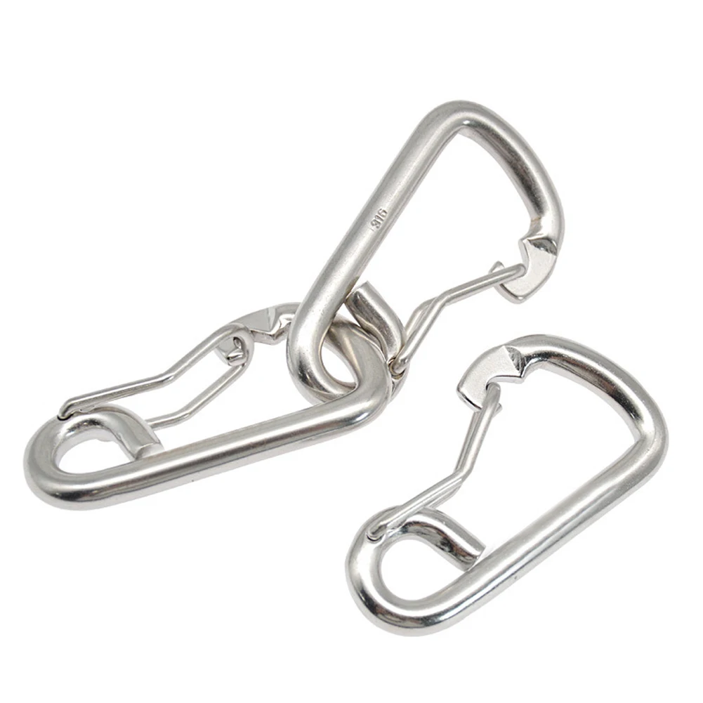 1pc 80mm Scuba Diving Buckle 316 Stainless Steel Safety Buckles Camping Carabiner Hook Portable Kayak Boat Accessories
1pc 80mm Scuba Diving Buckle 316 Stainless Steel Safety Buckles Camping Carabiner Hook Portable Kayak Boat Accessories