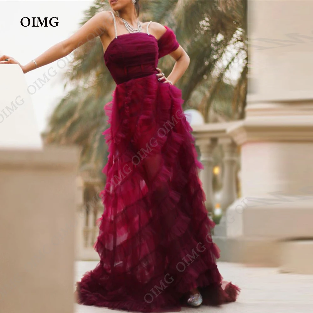 

2024 Arabic Aso Ebi Tulle Tiered Prom Dresses Off Shoulder Tiered Ruched Evening Formal Party Dress Reception Gowns