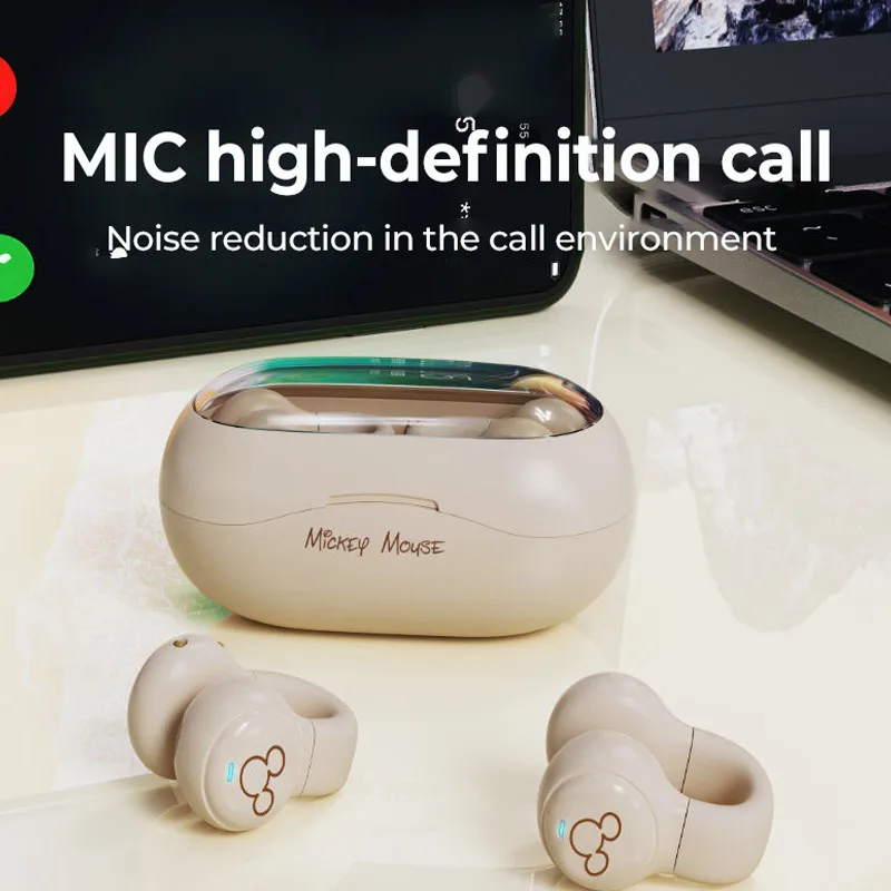 Original Disney DN12 Bluetooth 5.3 Noise Cancelling Headset Simple Design Earphones Lightweight Sports Headphones With Mic Original Disney DN12 Bluetooth 5.3 Noise Cancelling Headset Simple Design Earphones Lightweight Sports Headphones With Mic