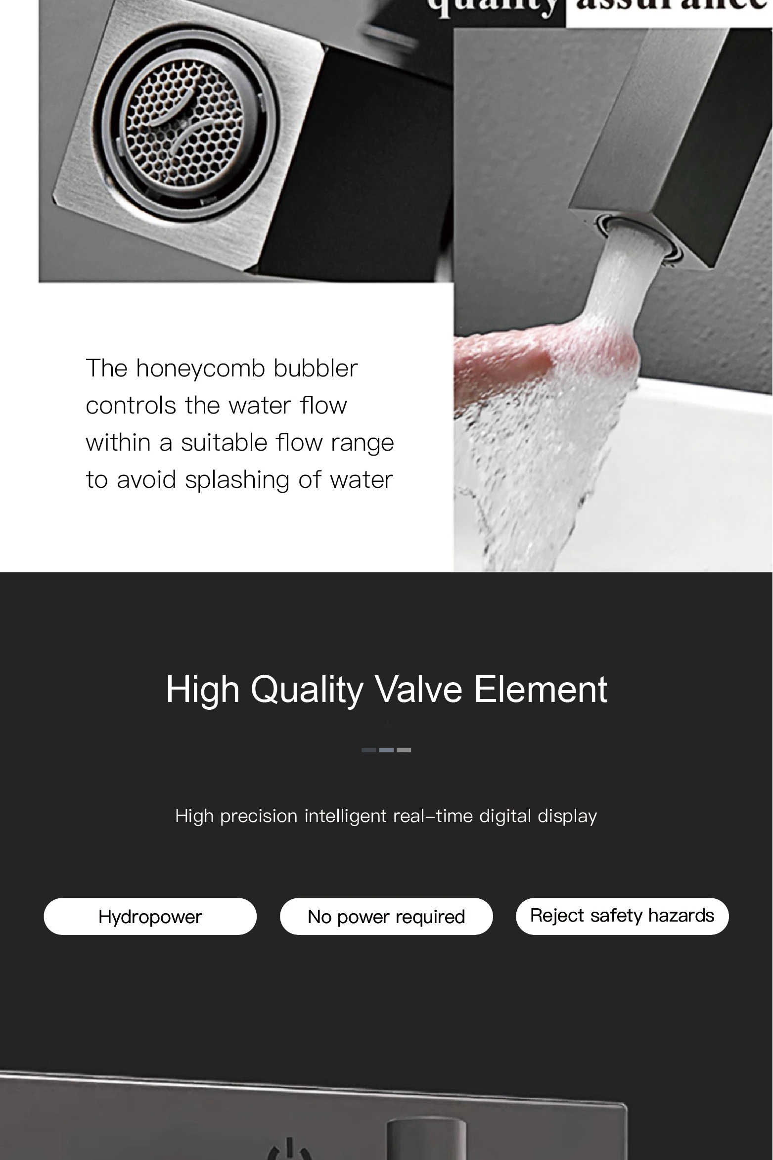 Luxury brass black bathroom faucet with wall mounted design Single handle constant temperature Cold & hot dual control basin Tap Luxury brass black bathroom faucet with wall mounted design Single handle constant temperature Cold & hot dual control basin Tap