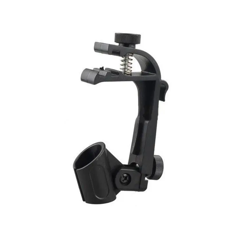 

Drum Microphone Holder Adjustable180 Degrees Rotation Drum Microphone Clips Mounts Shockproof Clamp Holder