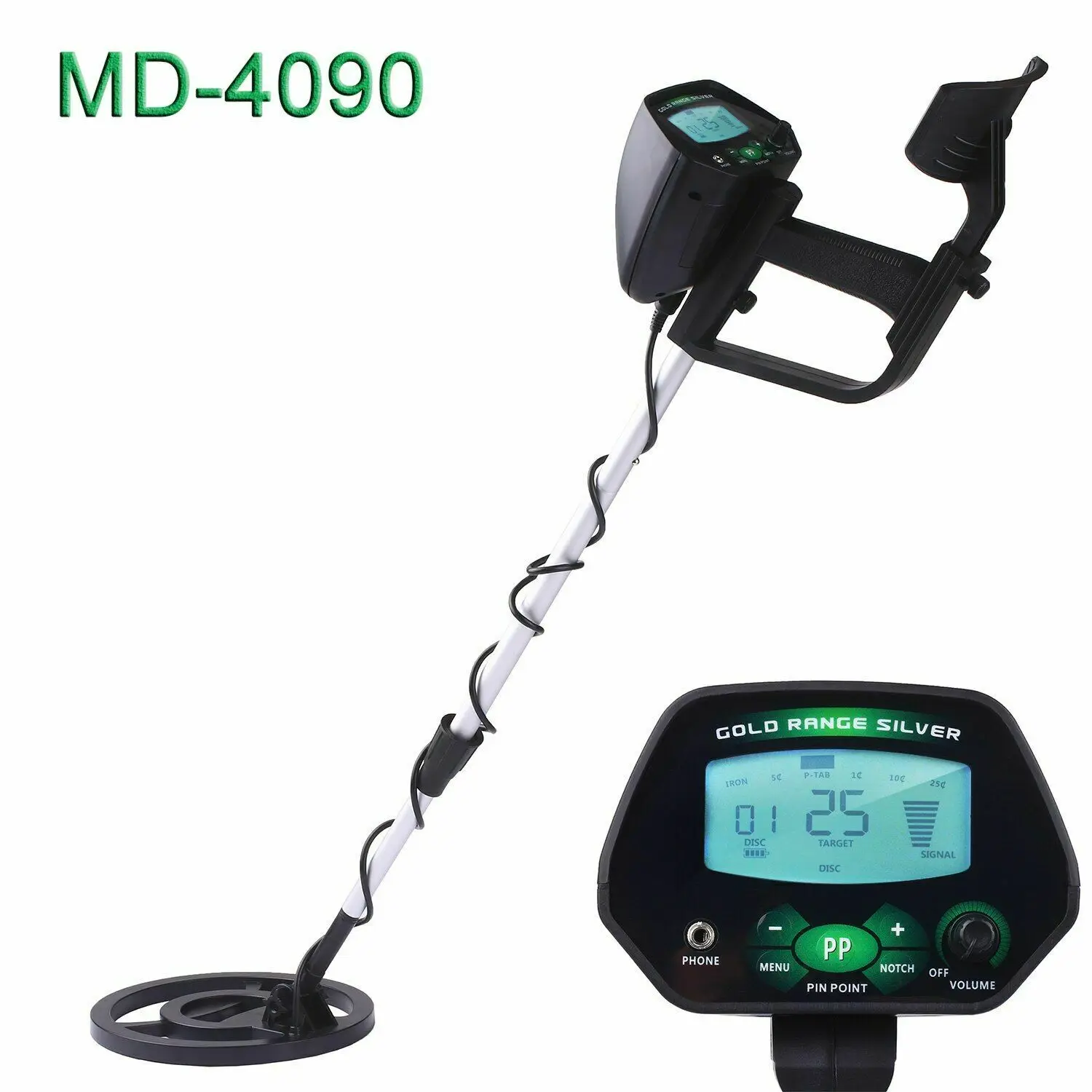 High Sensitivity Underground Metal Detector MD-4090 LCD with Memory Function Backlight Adjustable
High Sensitivity Underground Metal Detector MD-4090 LCD with Memory Function Backlight Adjustable