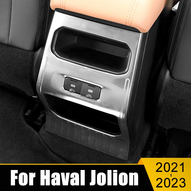 Stainless Steel Car Rear Seat Console Air Conditioner Outlet Frame Cover Trim Garnish Sticker For Haval Jolion 2021 2022 2023
Stainless Steel Car Rear Seat Console Air Conditioner Outlet Frame Cover Trim Garnish Sticker For Haval Jolion 2021 2022 2023