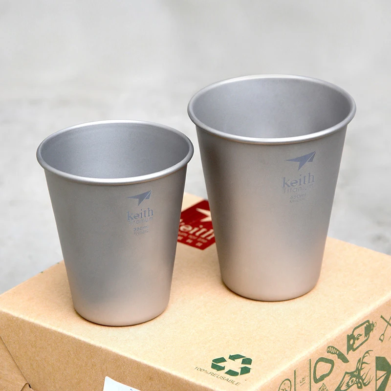 Keith Titanium Beer Cup Bacteriostatic Flatware Outdoor Travel Camping Tableware Coffee Mug Drinkware Water Cup 350ml / 450ml
Keith Titanium Beer Cup Bacteriostatic Flatware Outdoor Travel Camping Tableware Coffee Mug Drinkware Water Cup 350ml / 450ml
