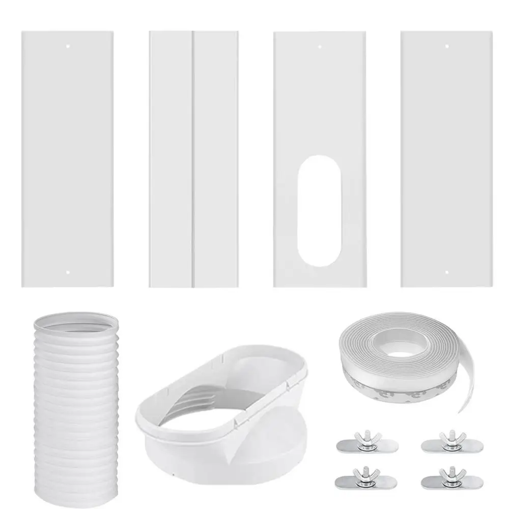 AC Window Seal Set Adjustable Length AC Window Vent Exhaust Pipe Kit Universal Air Exchange Guard Kit for Offices Hostels Summer
AC Window Seal Set Adjustable Length AC Window Vent Exhaust Pipe Kit Universal Air Exchange Guard Kit for Offices Hostels Summer