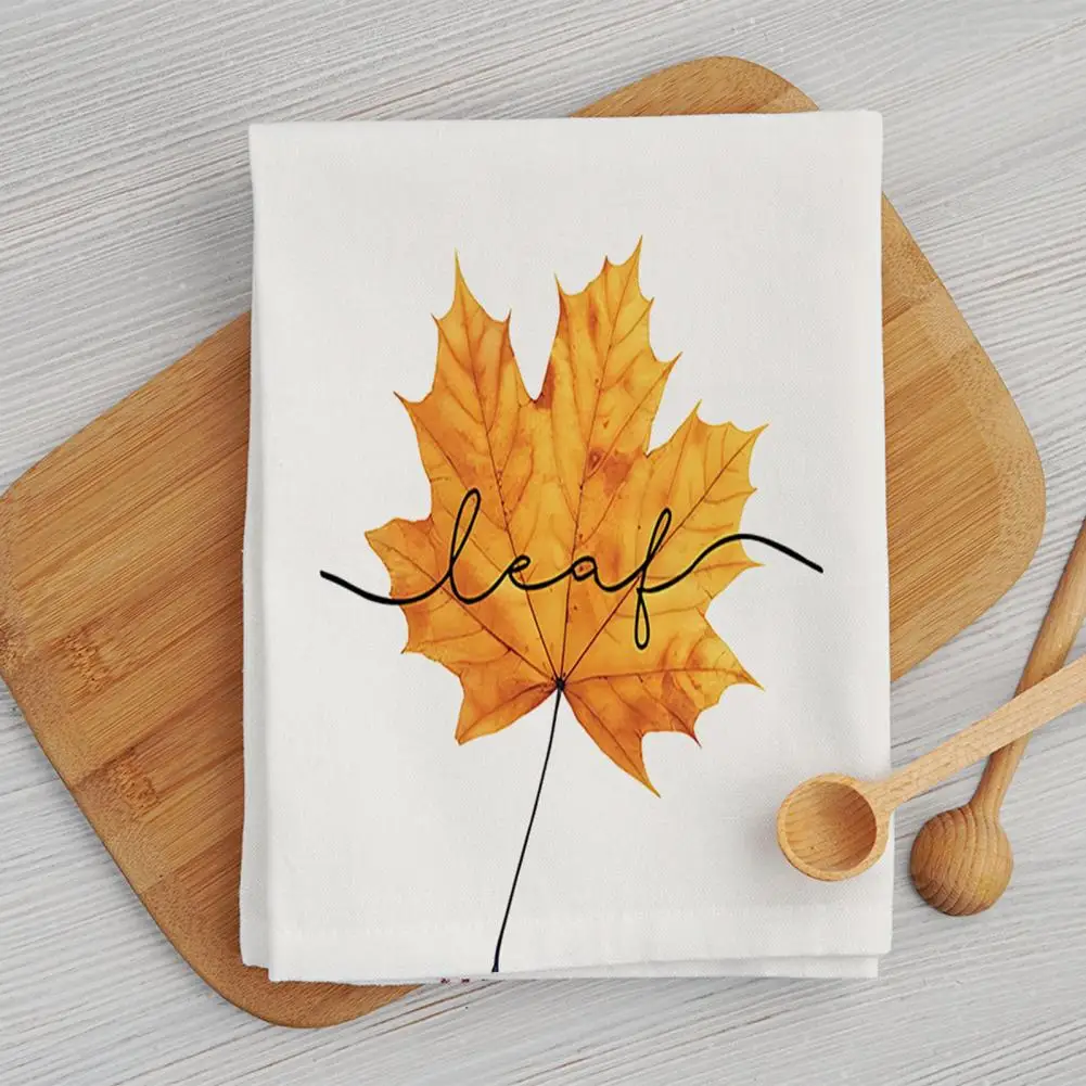 Versatile Dish Towel Super Absorbent Fall Kitchen Towels Grey Plaid Pumpkin Maple Leaf Letters Print Dishcloth for Quick Drying
Versatile Dish Towel Super Absorbent Fall Kitchen Towels Grey Plaid Pumpkin Maple Leaf Letters Print Dishcloth for Quick Drying