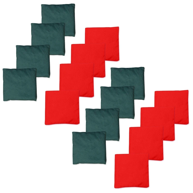 Мешки с песком для занятий спортом и активного отдыха, набор из 16 мешков с песком для детских игр, красный + зеленый 
Мешки с песком для занятий спортом и активного отдыха, набор из 16 мешков с песком для детских игр, красный + зеленый