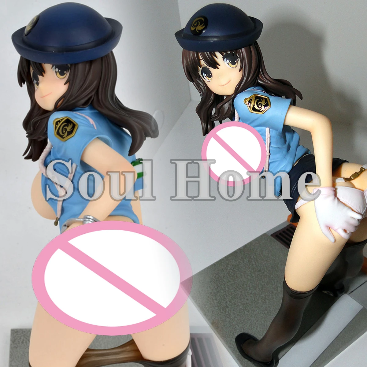 

20CM Anime Native Sexual Police 1/7 Sexy Girl Figurine PVC Action Figures Hentai Collection Model Doll Toys Christmas Gift