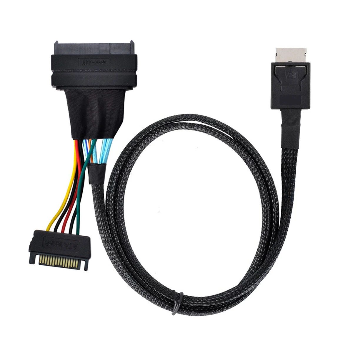 Жесткий диск PCIe Oculink SFF-8611 U.2, внешний жесткий диск с кабелем питания Sata, твердотельный кабель NVMe U2 для U-2 U.3 SFF8639 SSD
Жесткий диск PCIe Oculink SFF-8611 U.2, внешний жесткий диск с кабелем питания Sata, твердотельный кабель NVMe U2 для U-2 U.3 SFF8639 SSD