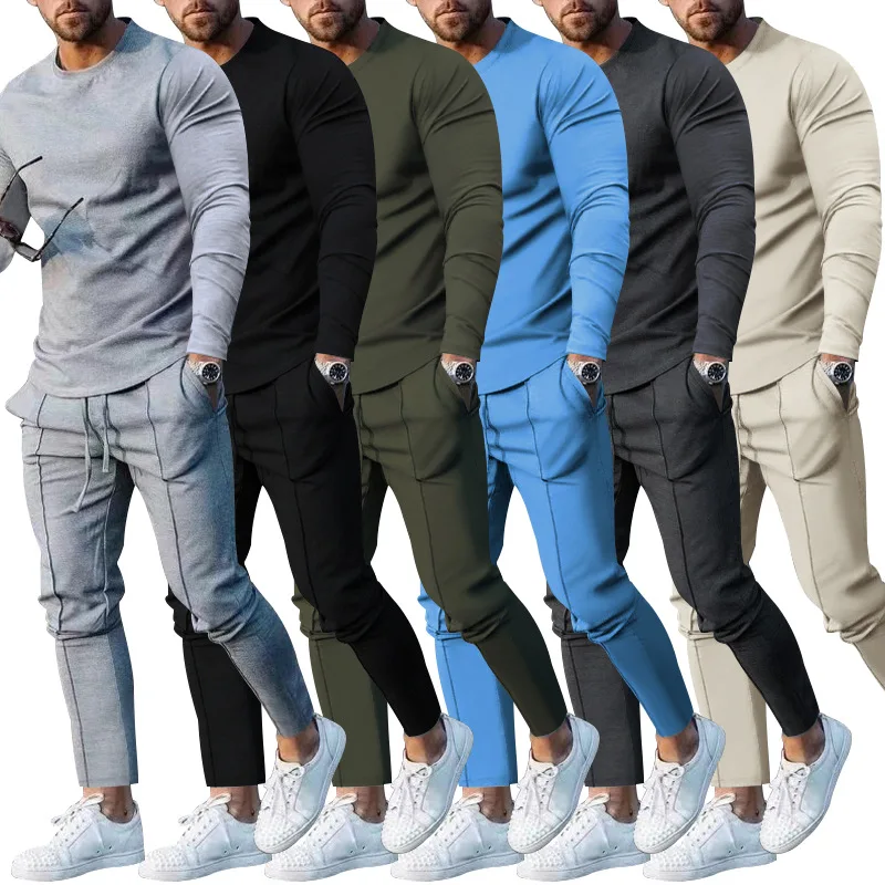 Men's Suit Spring and Autumn Two-piece Set O-Neck Long Sleeve T-shirt and Pants Suit Male Casual Sport Sweatshirts Trouser
Men's Suit Spring and Autumn Two-piece Set O-Neck Long Sleeve T-shirt and Pants Suit Male Casual Sport Sweatshirts Trouser