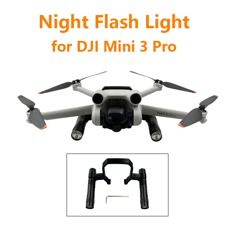 for Mini 3 Pro Searchlight Night Flight LED Signal Dual Flash Light Lighting Bracket Safety for DJI Mini 3 Pro Drone Accessorie
for Mini 3 Pro Searchlight Night Flight LED Signal Dual Flash Light Lighting Bracket Safety for DJI Mini 3 Pro Drone Accessorie