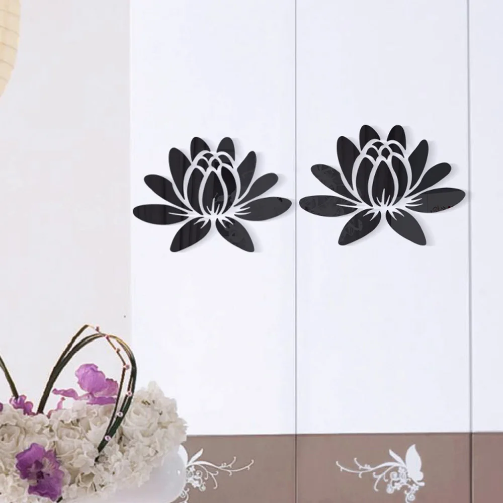 DIY Wall Sticker Decal Home Lotus 25*18cm 3D Acrylic Backdrop Blooming Decor Flowers Mirror Modern TV Background
DIY Wall Sticker Decal Home Lotus 25*18cm 3D Acrylic Backdrop Blooming Decor Flowers Mirror Modern TV Background