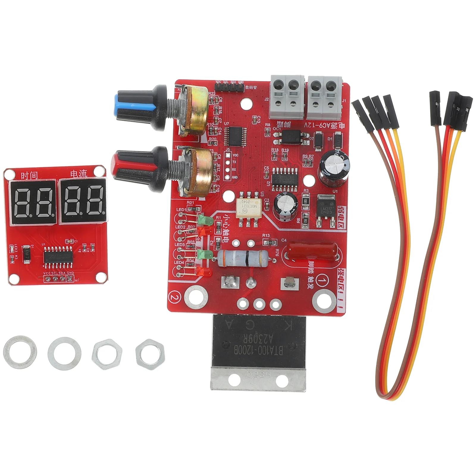 Adjustable Spot Welding Controller Welder Board PCB Circuit DIY Equipment Panel Time Current Machine 40A 100A Digital Display
Adjustable Spot Welding Controller Welder Board PCB Circuit DIY Equipment Panel Time Current Machine 40A 100A Digital Display