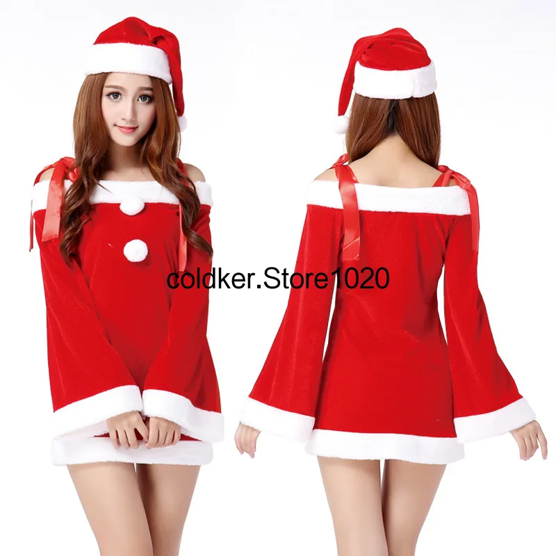 Women Christmas Mini Dress Sexy Santa Claus Cosplay Costumes Cute Red One Word Shoulder Long Sleeve Dresses Funny Party Clothes
Women Christmas Mini Dress Sexy Santa Claus Cosplay Costumes Cute Red One Word Shoulder Long Sleeve Dresses Funny Party Clothes